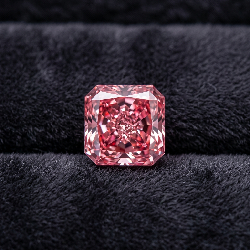Radiant Fancy Pink - Radiant Fancy Pink Certified Diamond