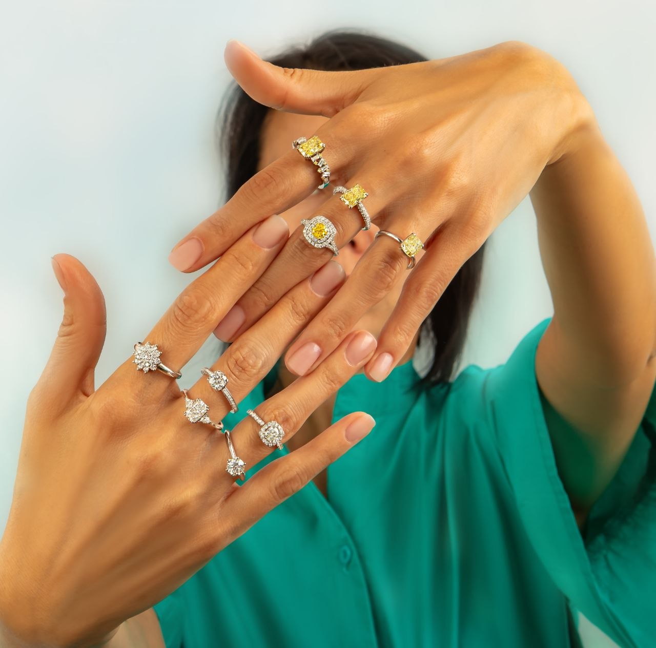 The Royal Multi-Solitaire High Jewelry Archive delivered to client in Sovereign Family Collection